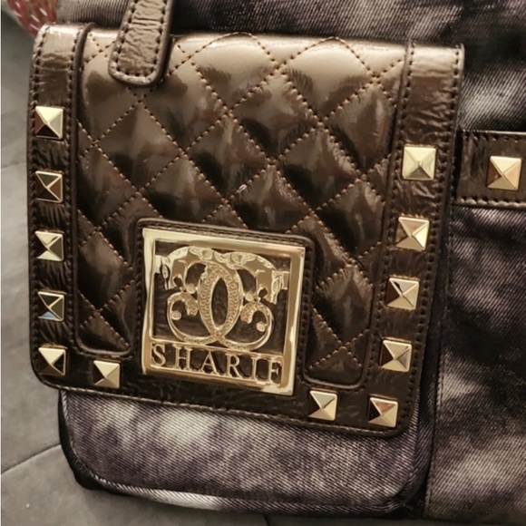 Sharif designed in NY handbag crossbody Gold tone a beautiful bag GUC - Picture 2 of 5